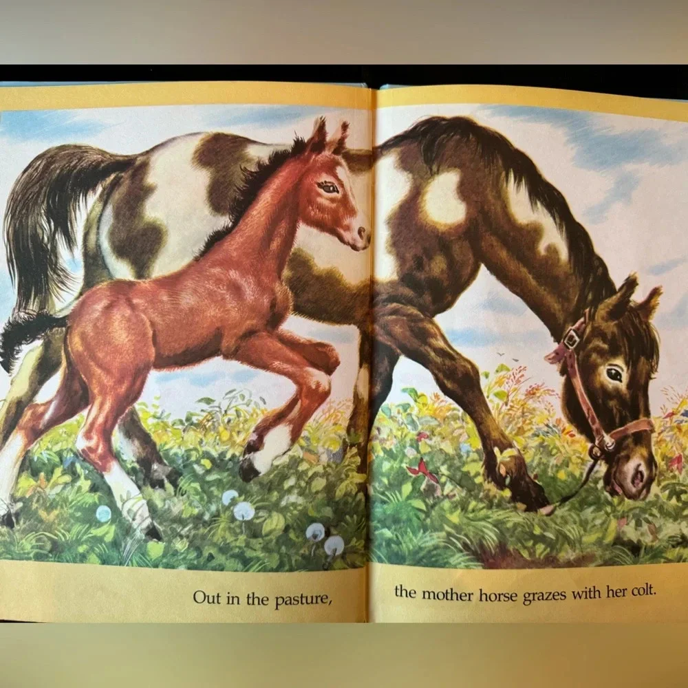 VINTAGE 1991 Farm Animals Children’s Illustrated Hardcover Book